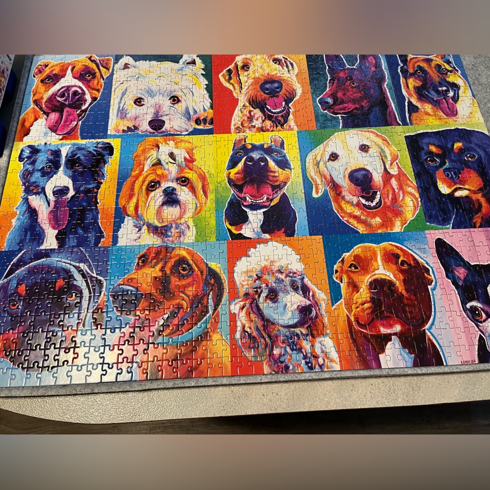 Vibrant Dog Portrait Puzzle